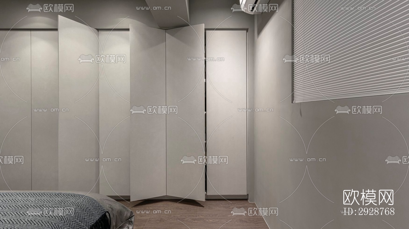 现代平层效果图下载（渲染图10）