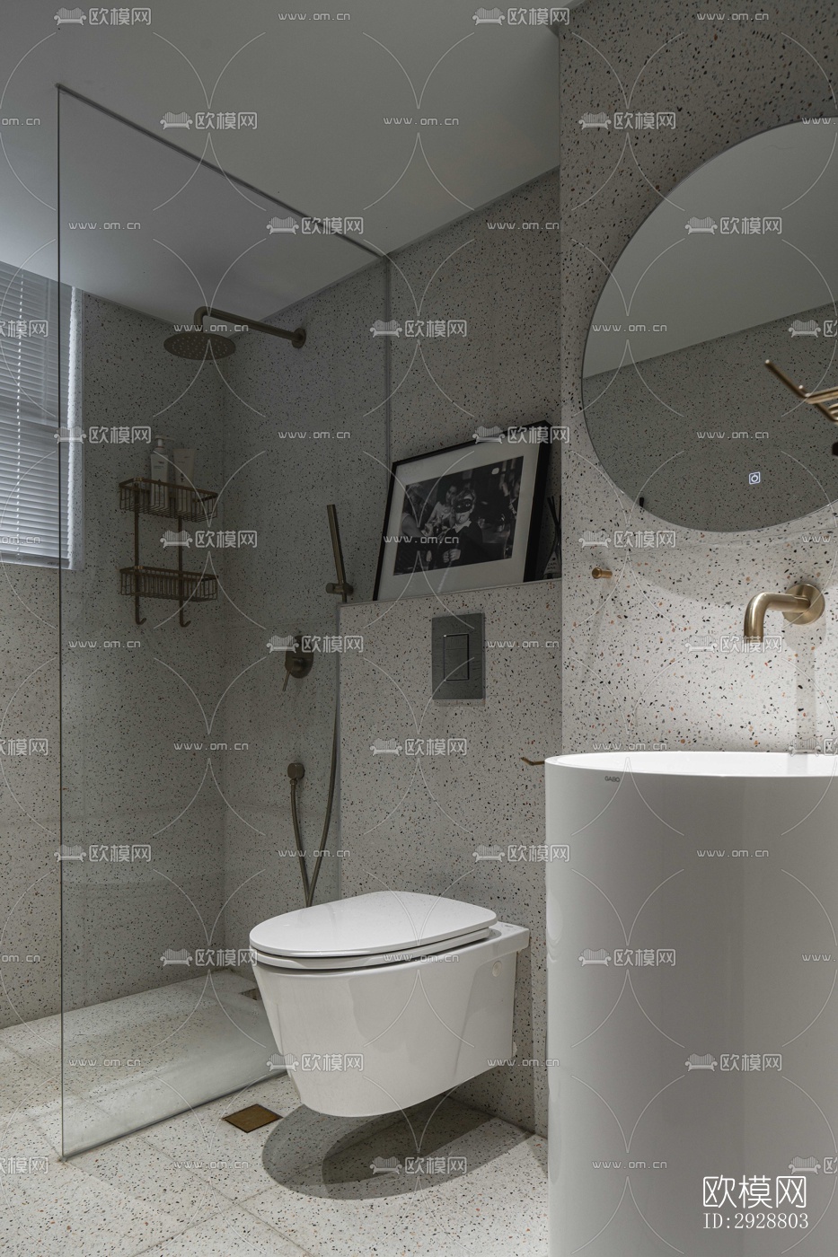 现代平层效果图下载（渲染图17）