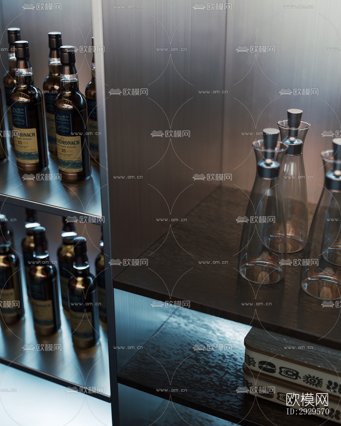 现代西餐厅效果图下载（渲染图9）