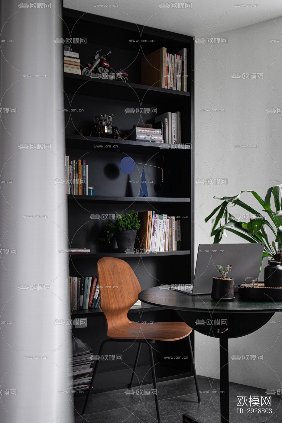 现代平层效果图下载（渲染图9）