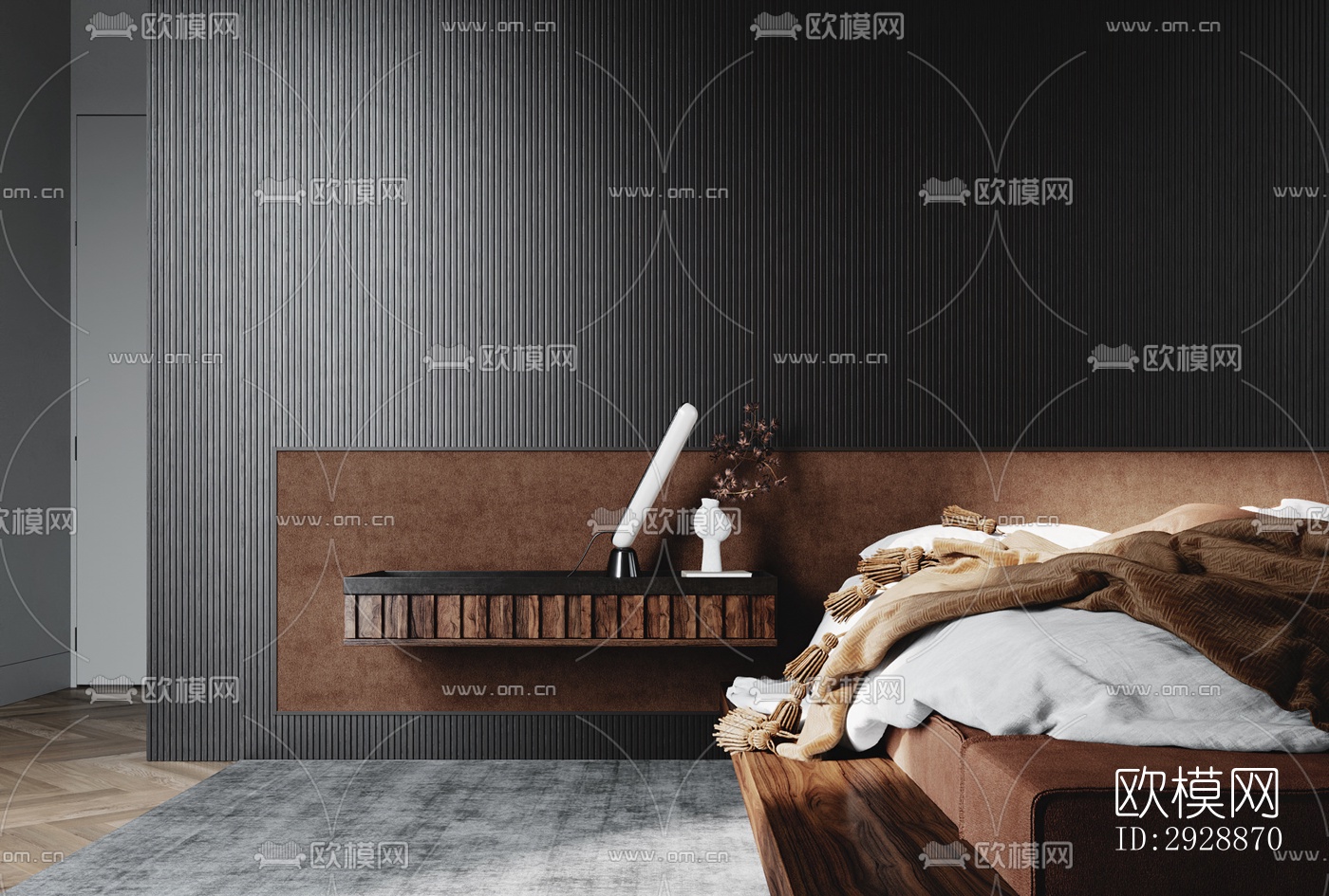 现代平层效果图下载（渲染图7）