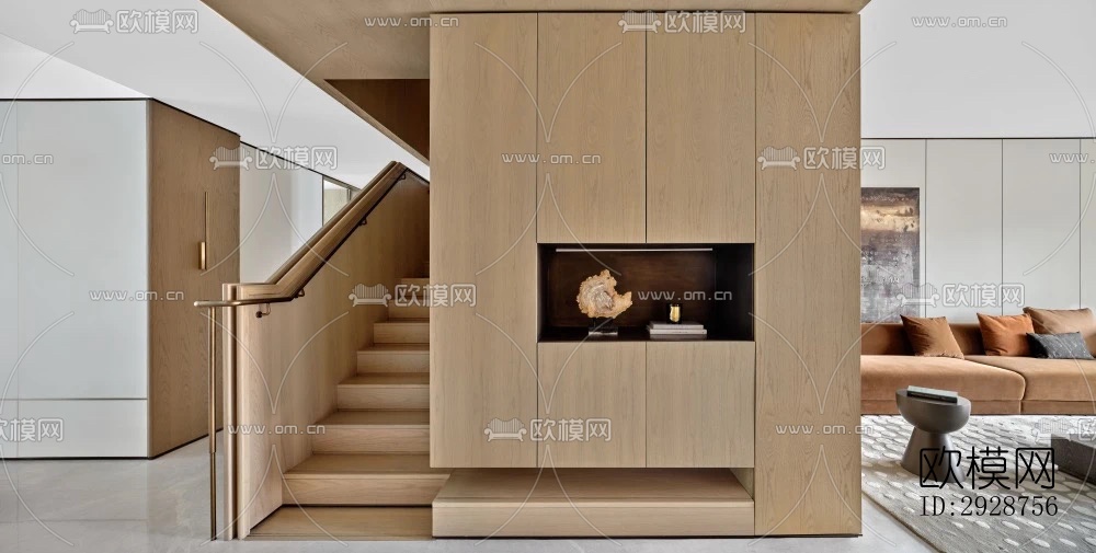 现代平层效果图下载（渲染图11）