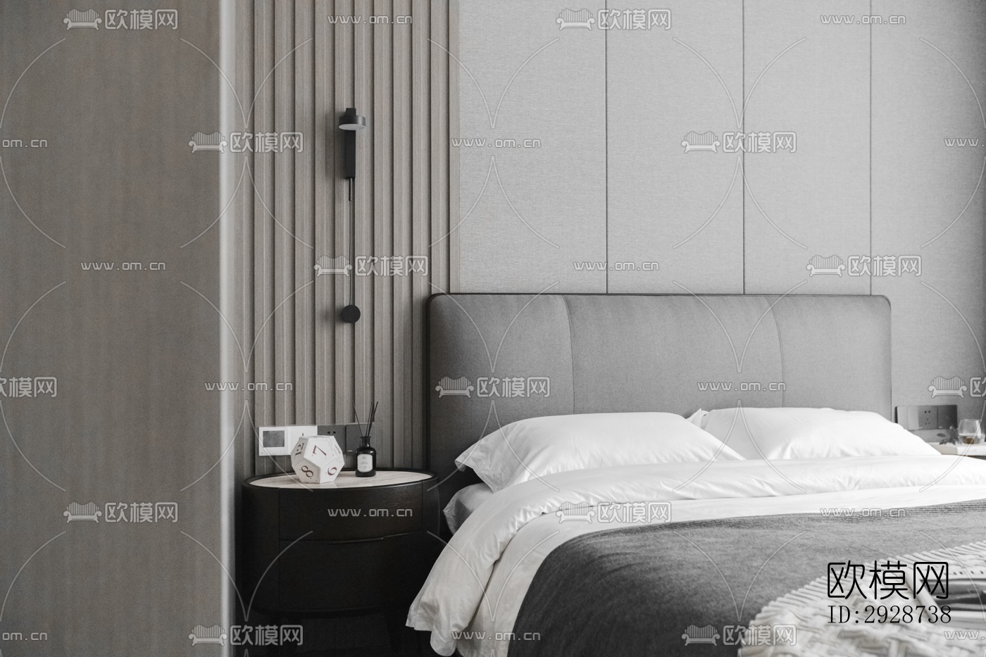 现代平层效果图下载（渲染图17）