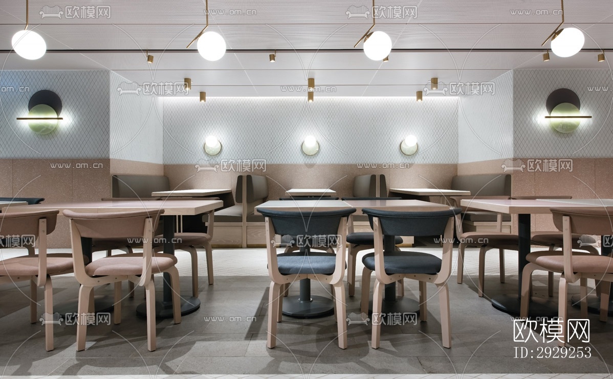 北欧中餐厅效果图下载（渲染图5）