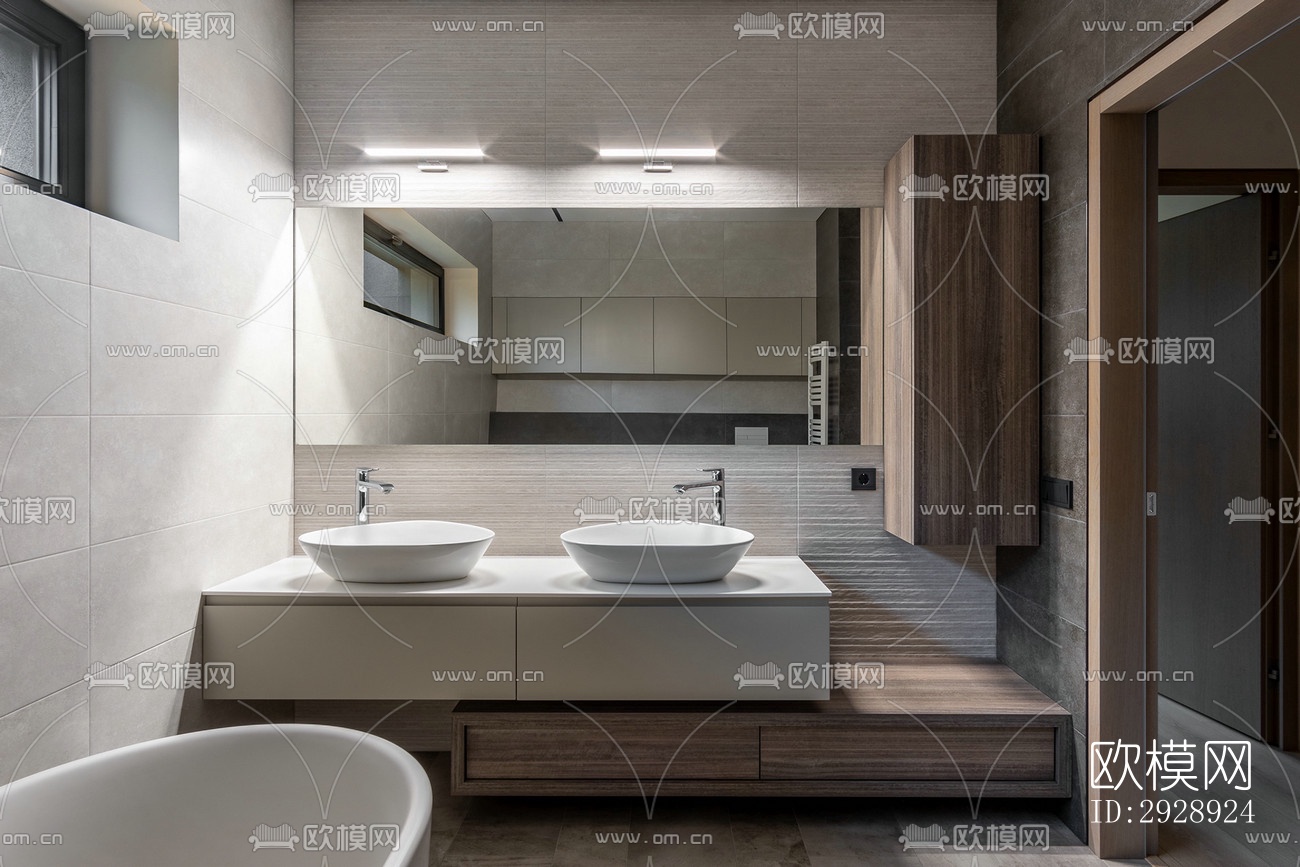 现代平层效果图下载（渲染图10）