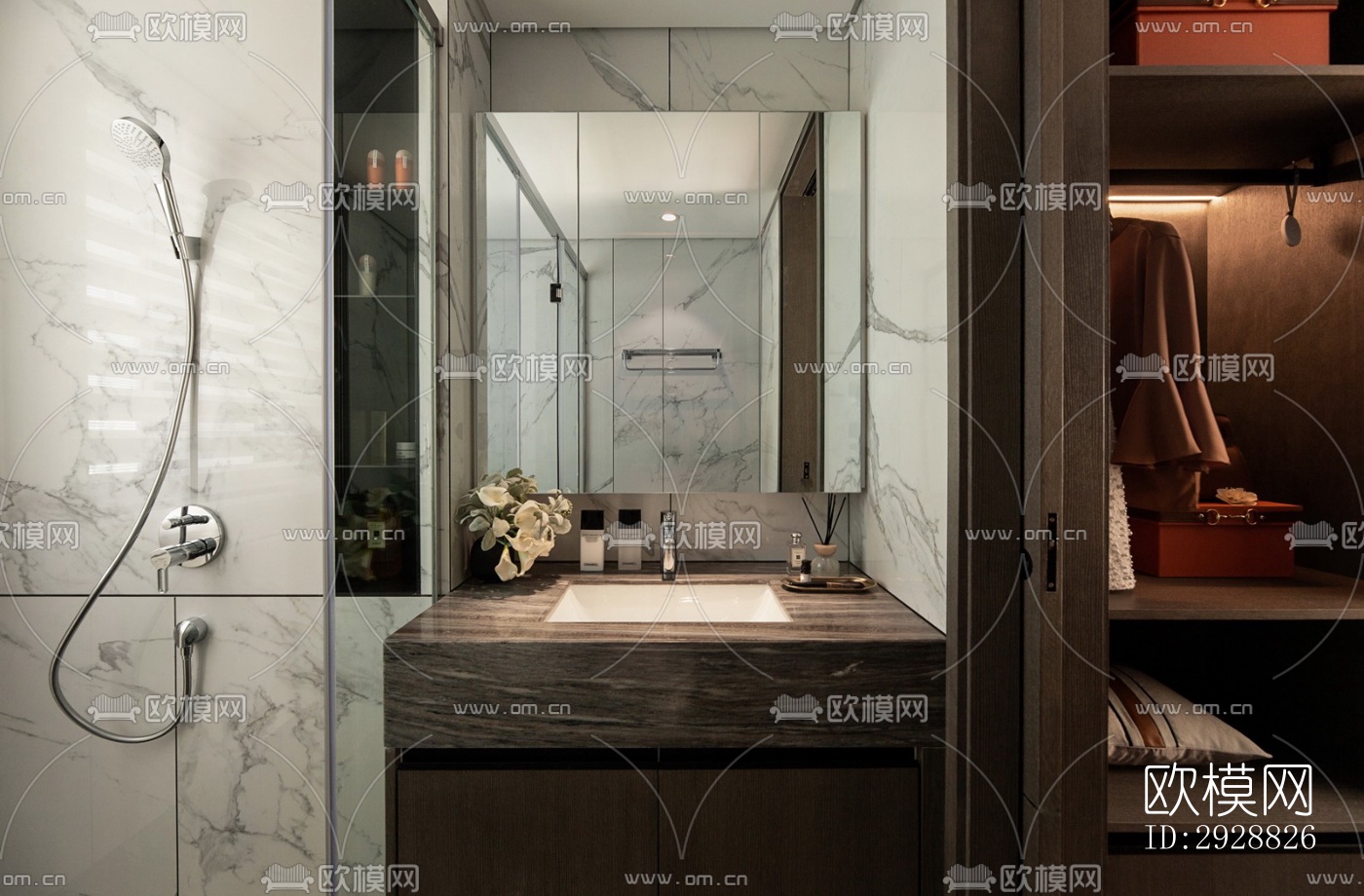 现代平层效果图下载（渲染图10）