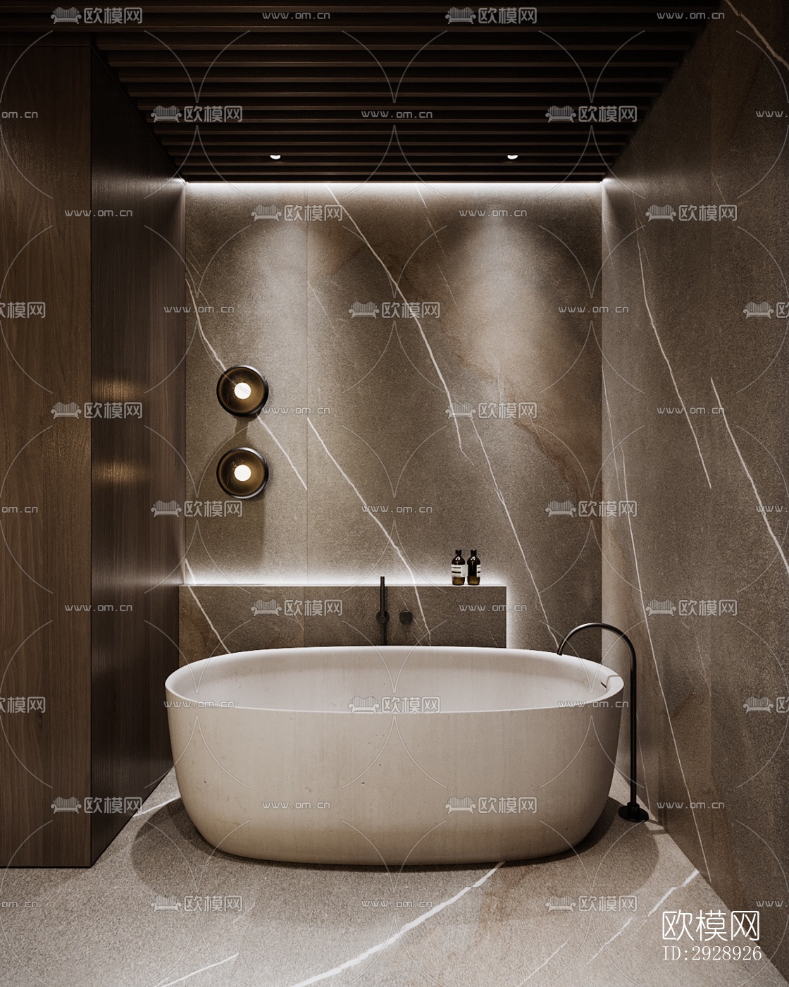 现代平层效果图下载（渲染图8）