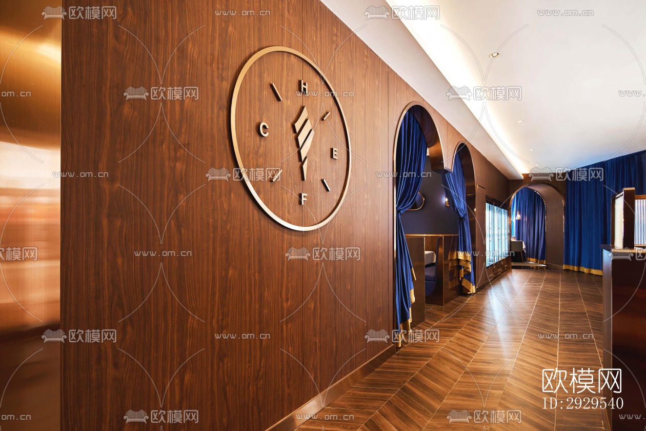 后现代西餐厅效果图下载（渲染图9）