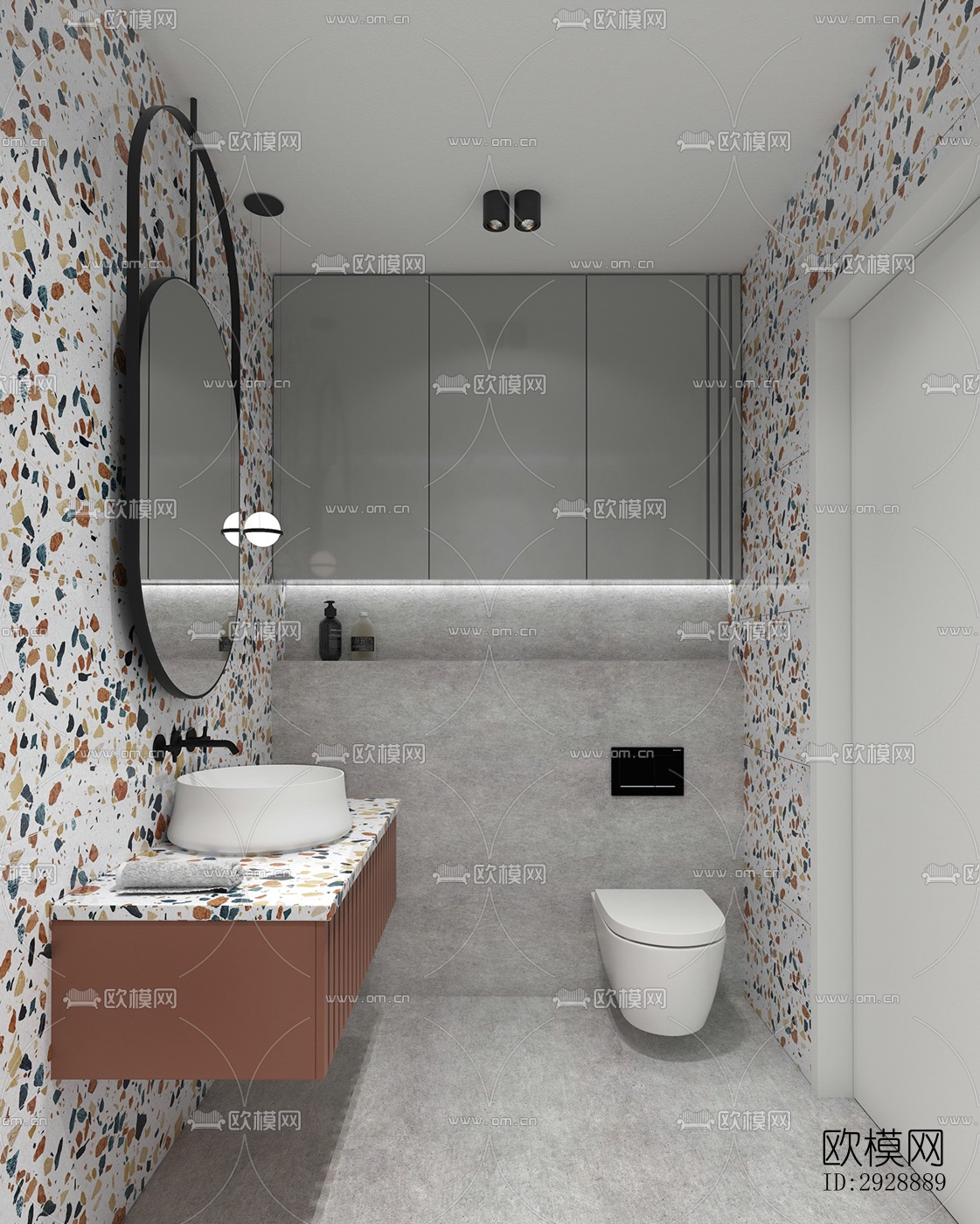 现代平层效果图下载（渲染图5）