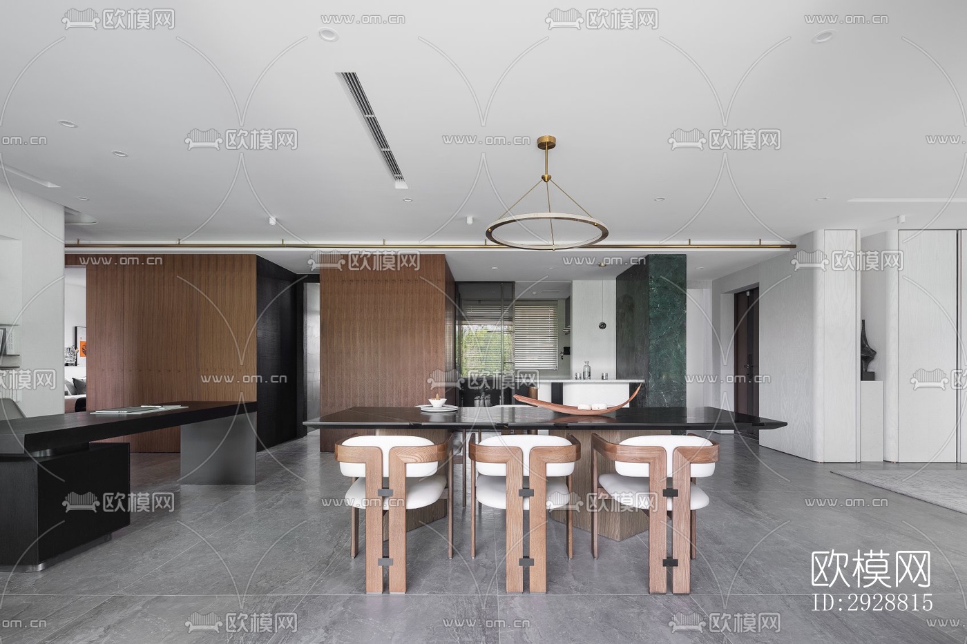 现代平层效果图下载（渲染图9）