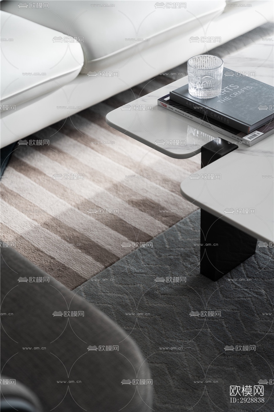 现代平层效果图下载（渲染图15）