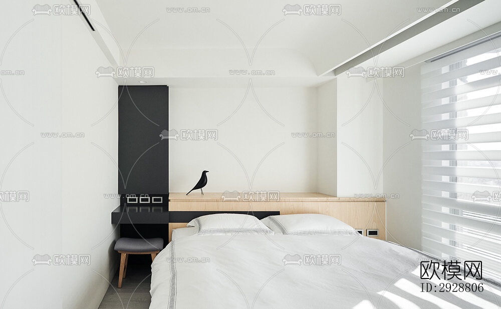 现代平层效果图下载（渲染图4）