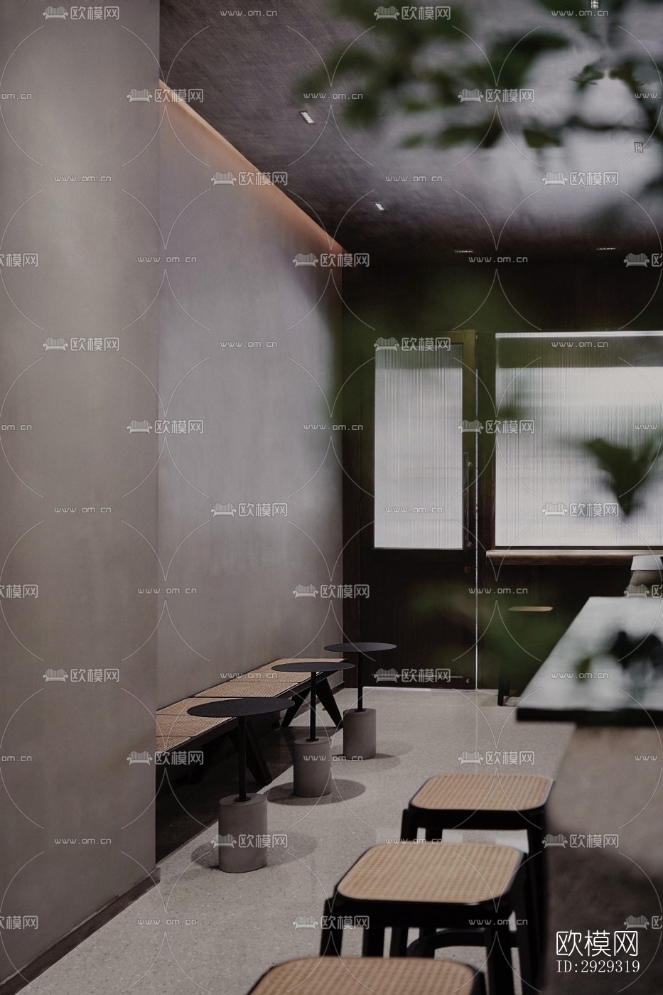 侘寂咖啡奶茶效果图下载（渲染图4）