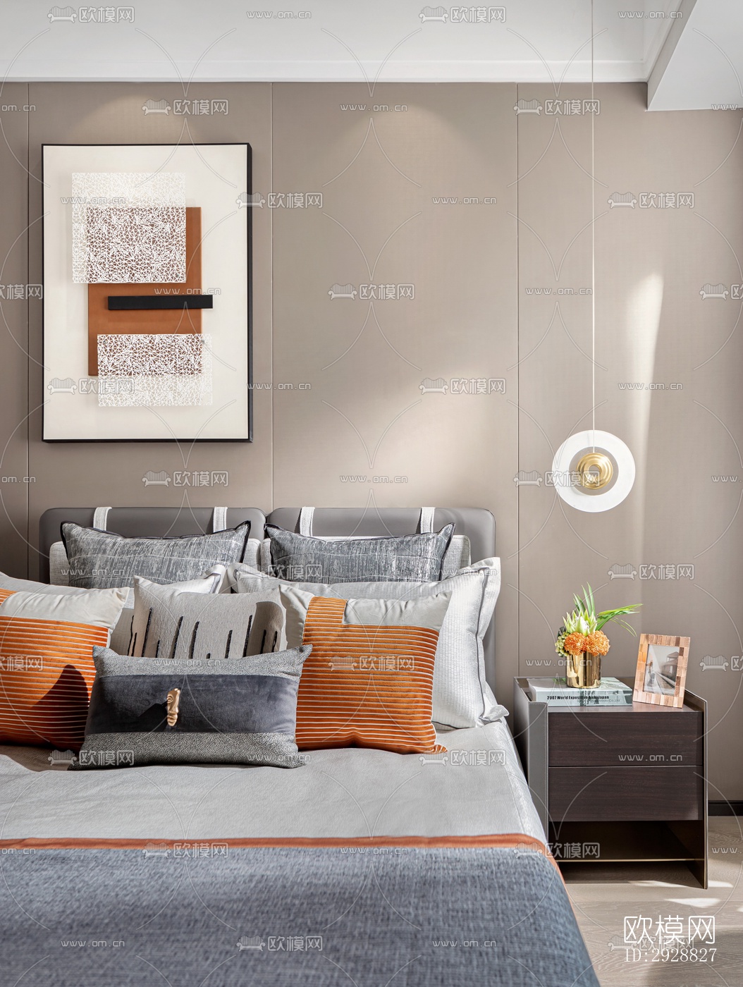 现代平层效果图下载（渲染图14）