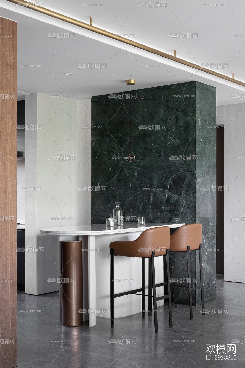 现代平层效果图下载（渲染图13）