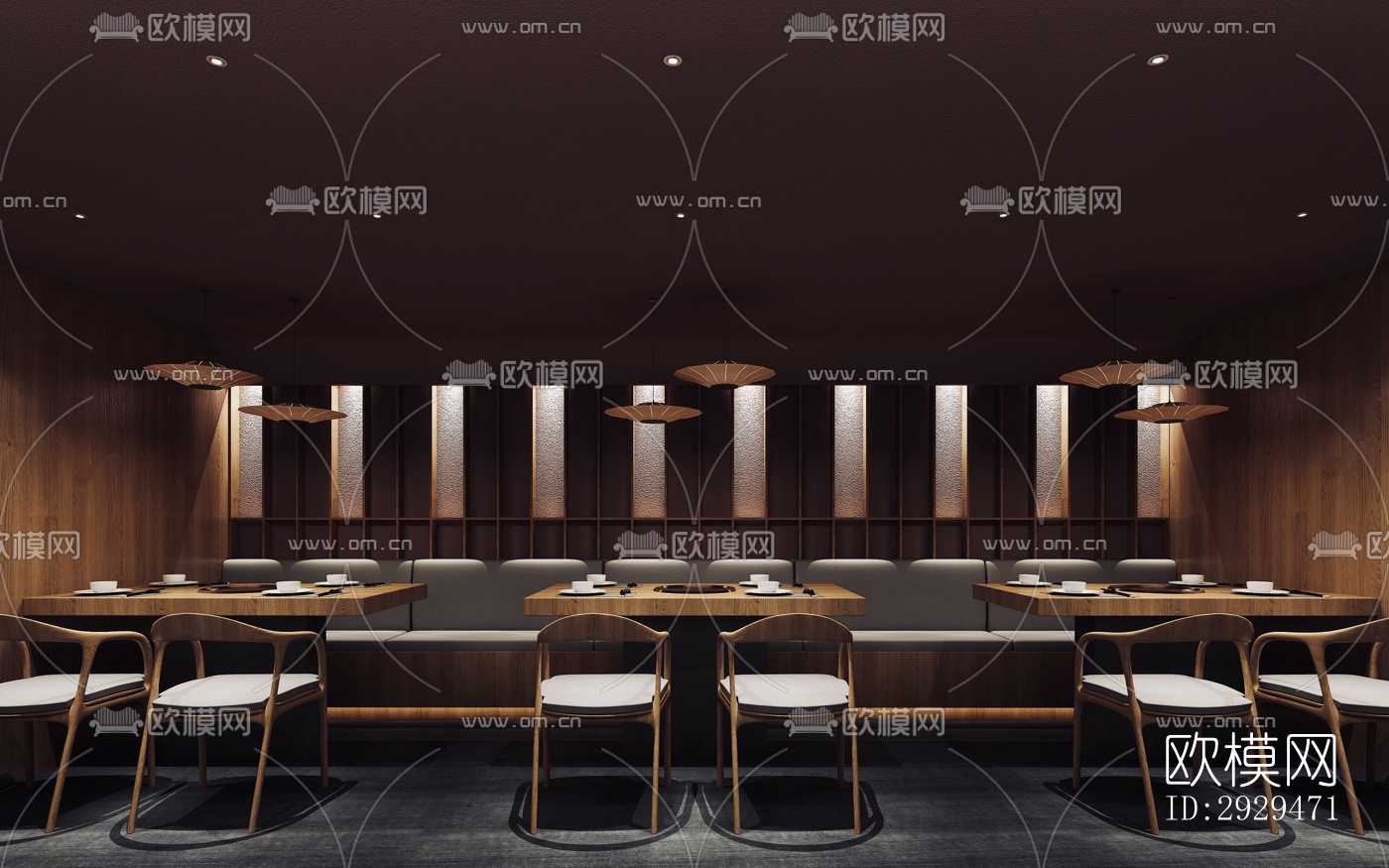 日式日韩料理效果图下载（渲染图1）