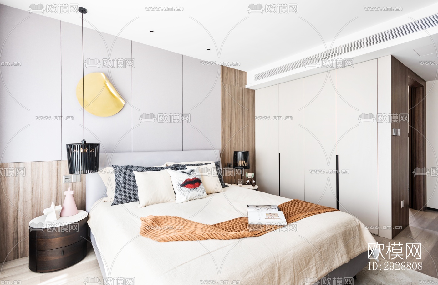 现代平层效果图下载（渲染图8）