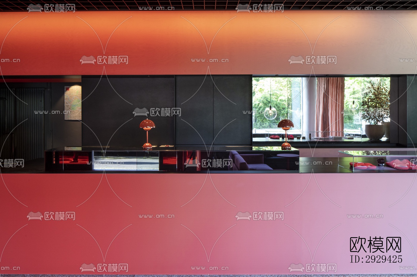 现代咖啡奶茶效果图下载（渲染图1）