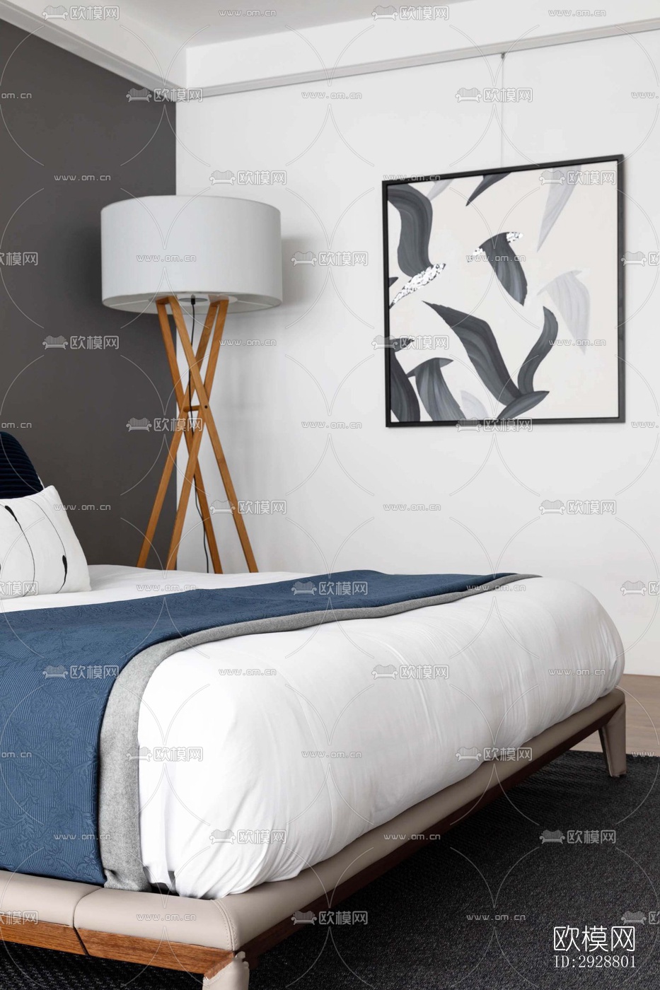 现代平层效果图下载（渲染图3）