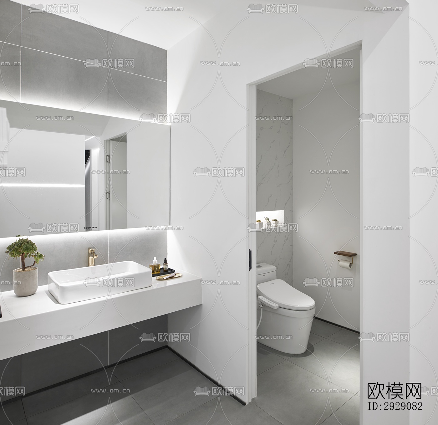 工业风办公区效果图下载（渲染图15）