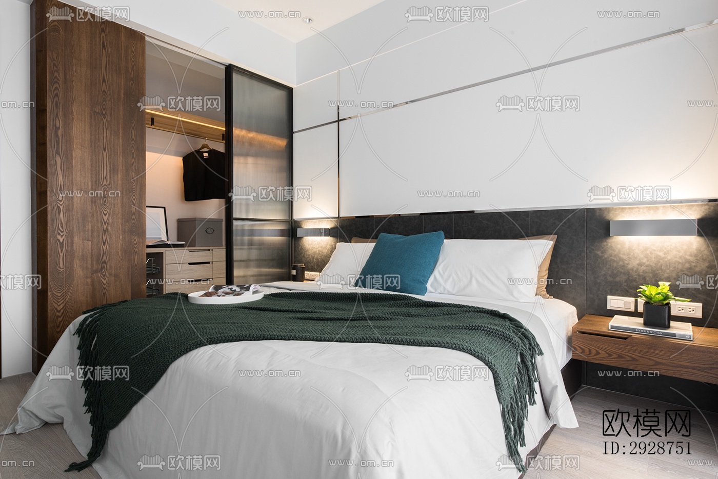 现代平层效果图下载（渲染图6）