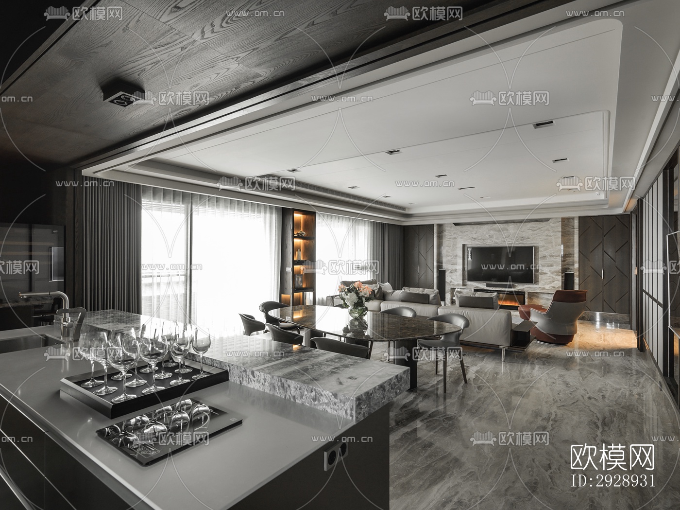 高级灰平层效果图下载（渲染图1）