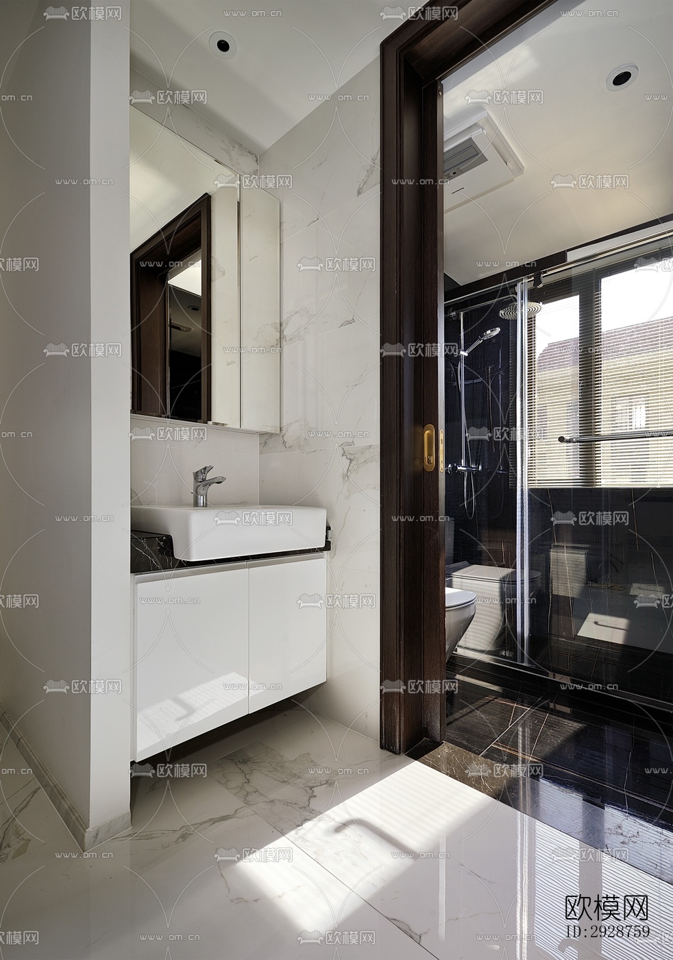 现代平层效果图下载（渲染图11）