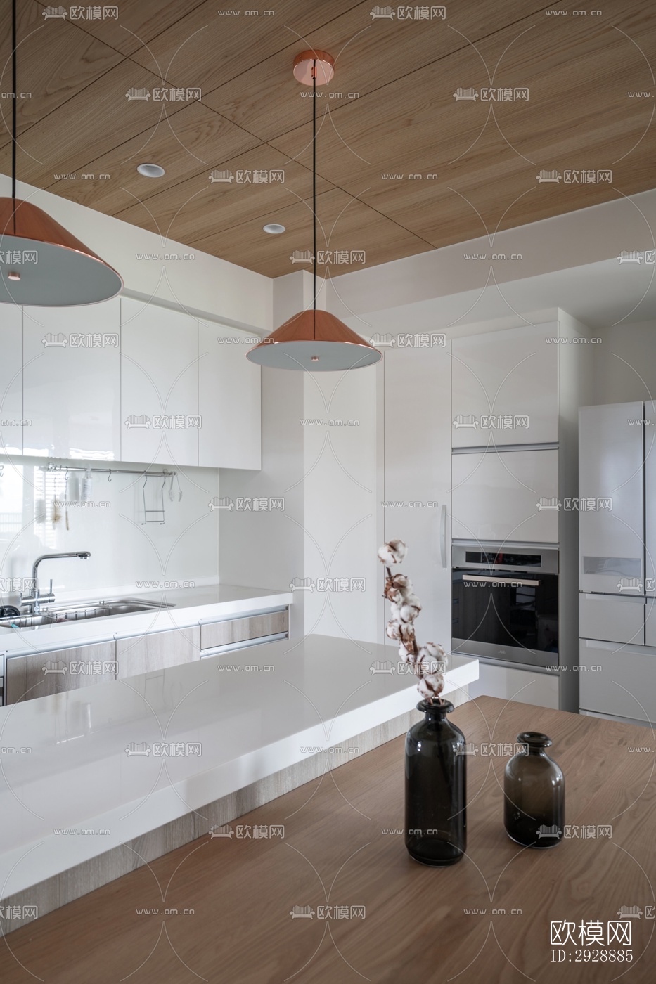 现代平层效果图下载（渲染图10）