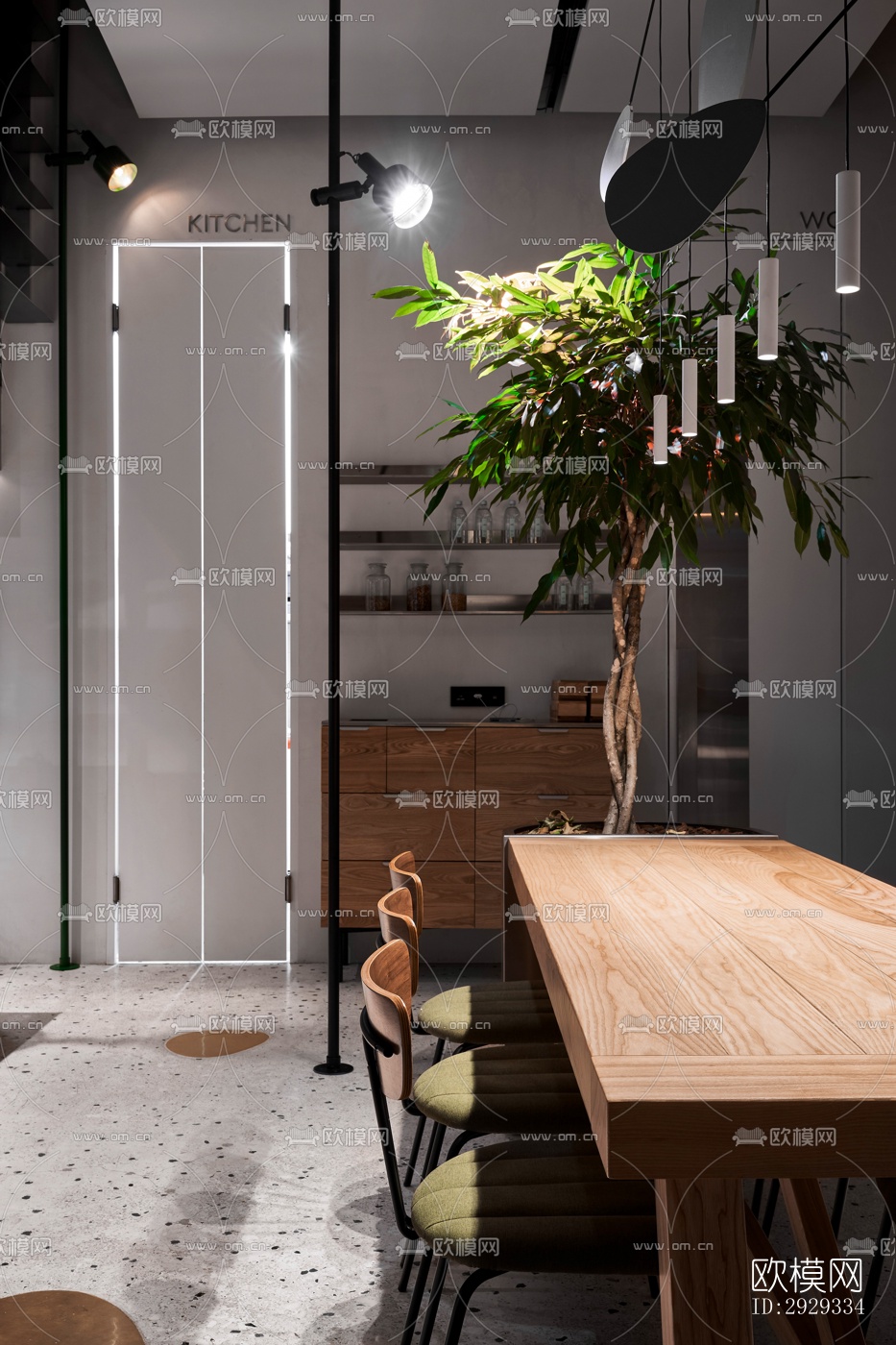 北欧咖啡奶茶效果图下载（渲染图3）