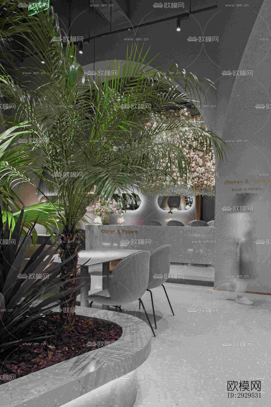 侘寂西餐厅效果图下载（渲染图20）