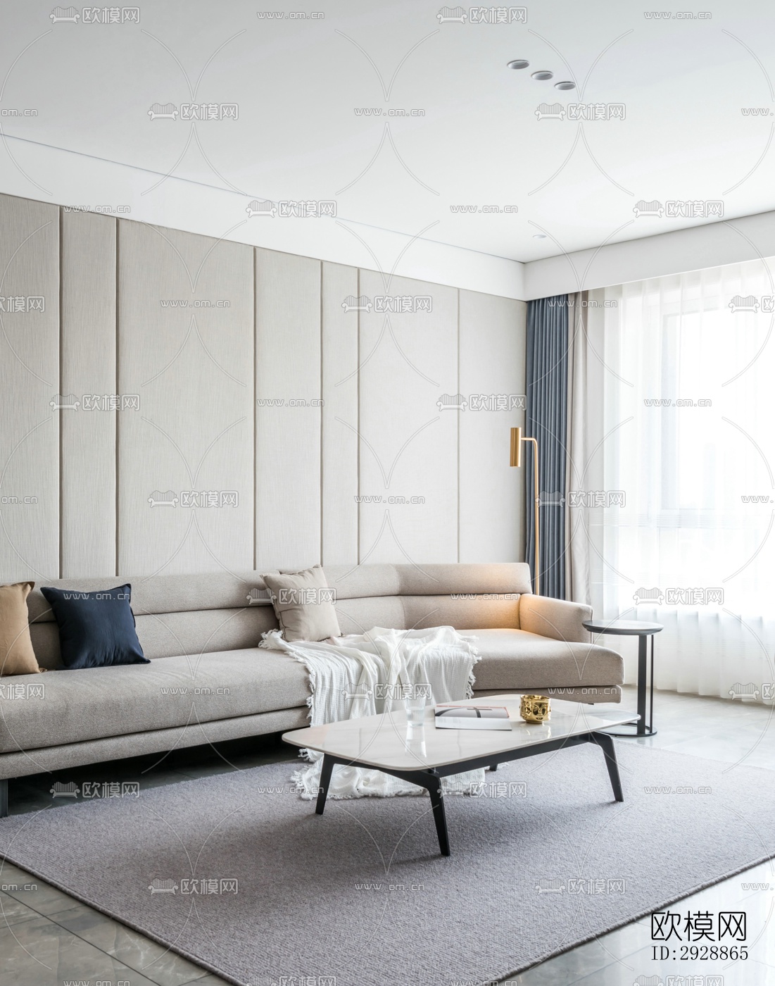 现代平层效果图下载（渲染图16）