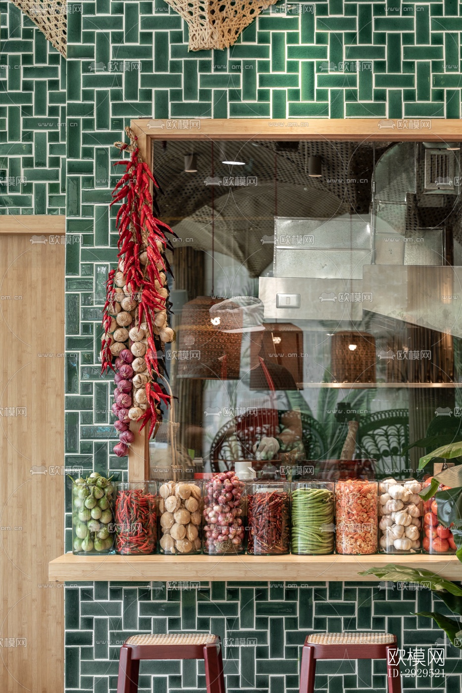 东南亚西餐厅效果图下载（渲染图15）