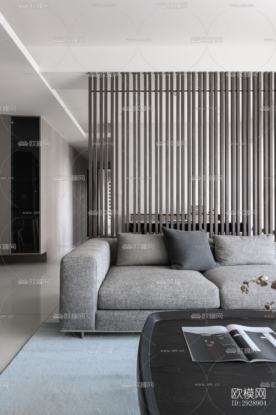 现代平层效果图下载（渲染图16）