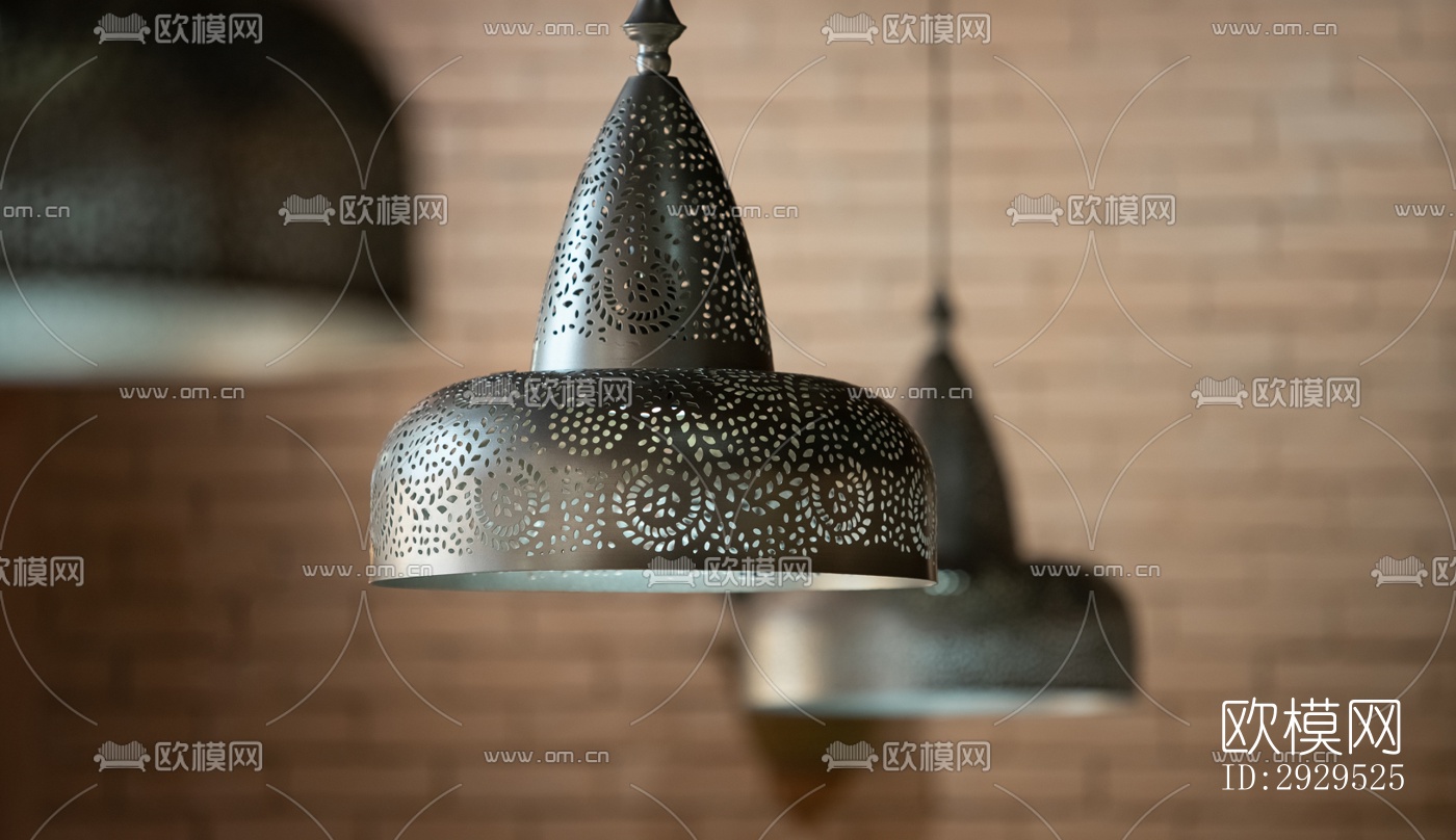 东南亚西餐厅效果图下载（渲染图5）