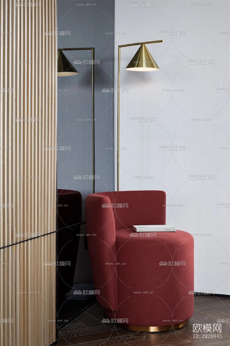 现代平层效果图下载（渲染图5）