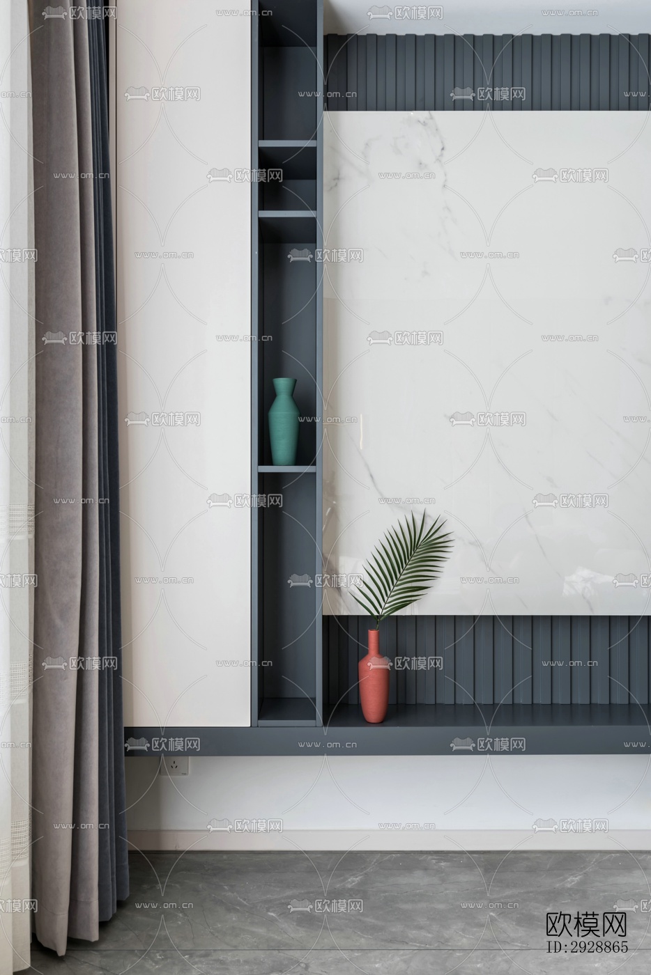 现代平层效果图下载（渲染图19）