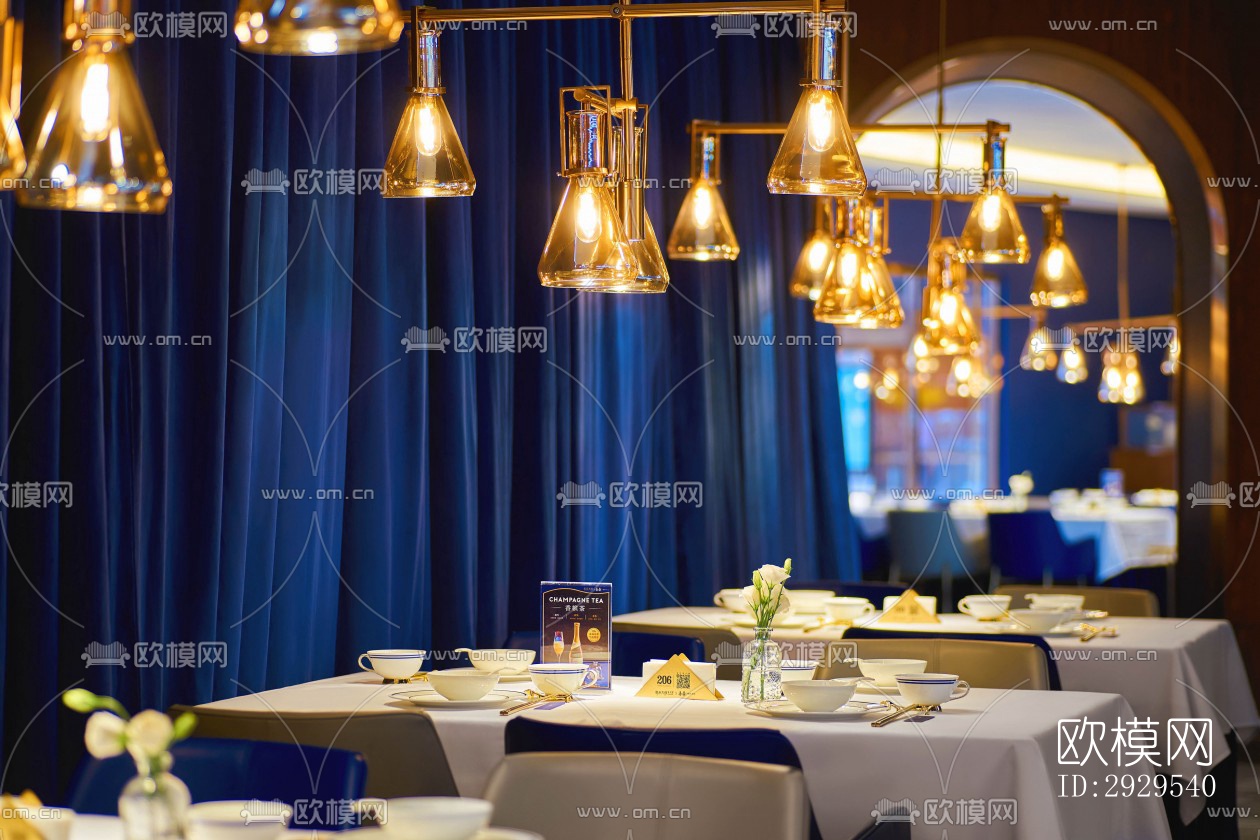 后现代西餐厅效果图下载（渲染图14）