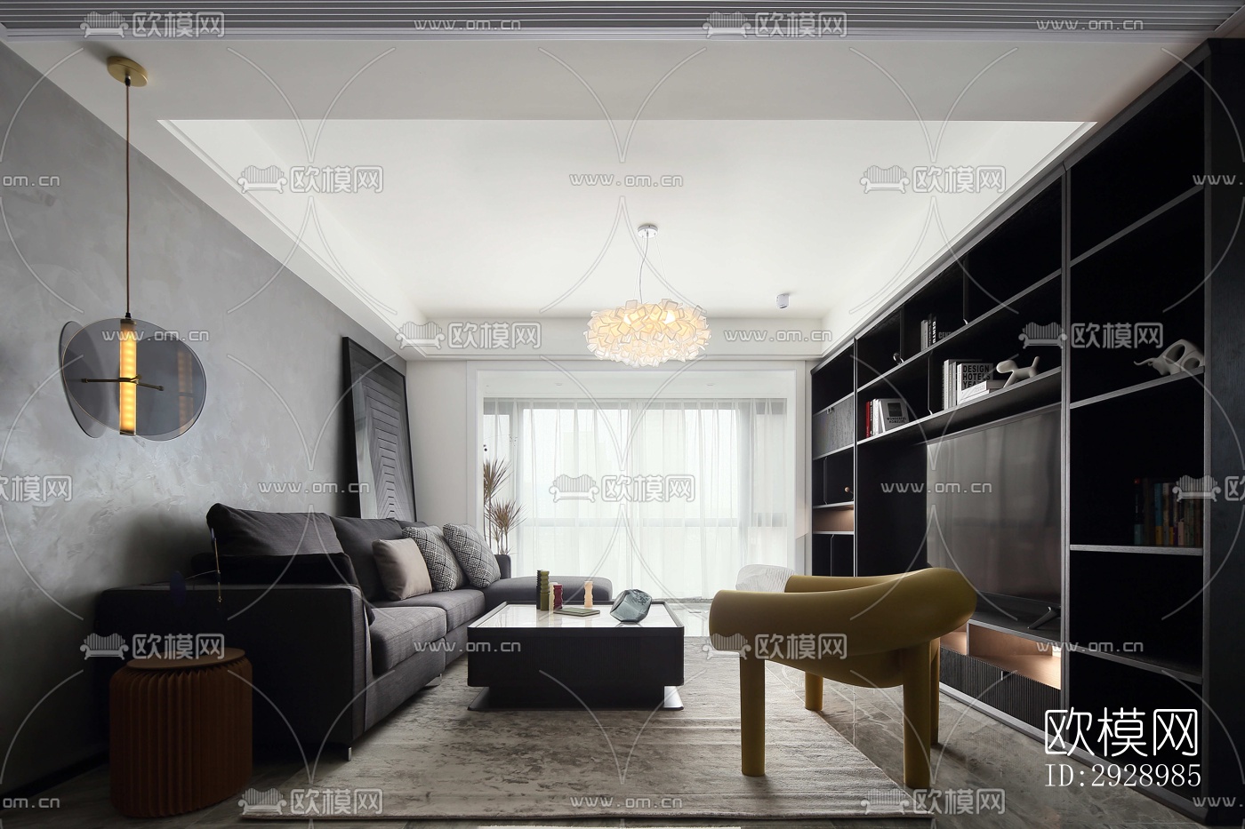 高级灰平层效果图下载（渲染图13）