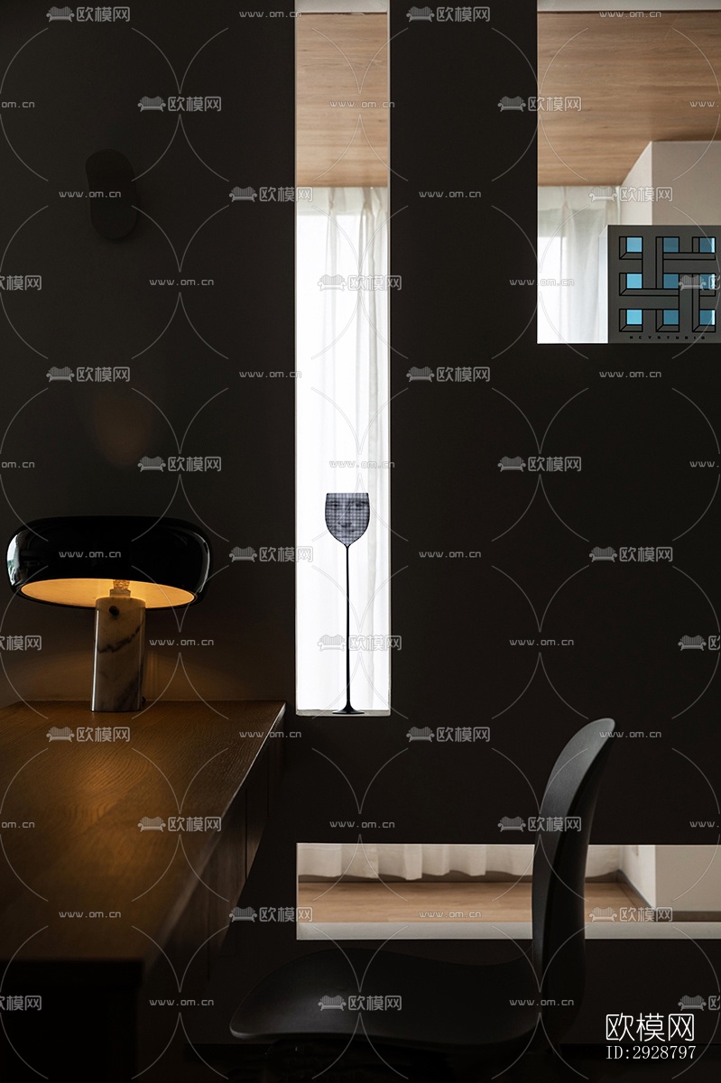 现代平层效果图下载（渲染图7）