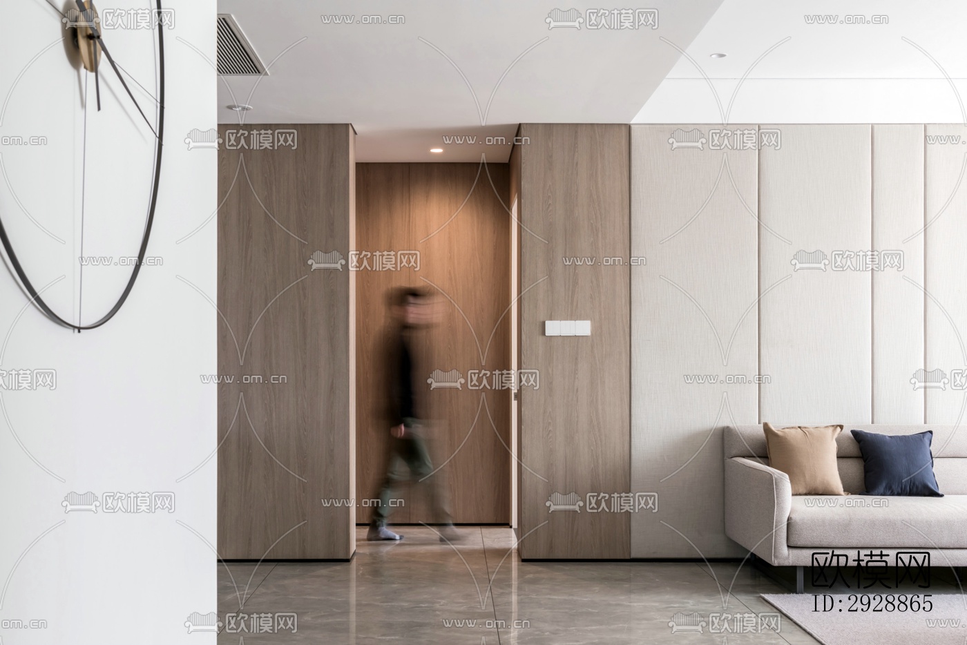 现代平层效果图下载（渲染图9）