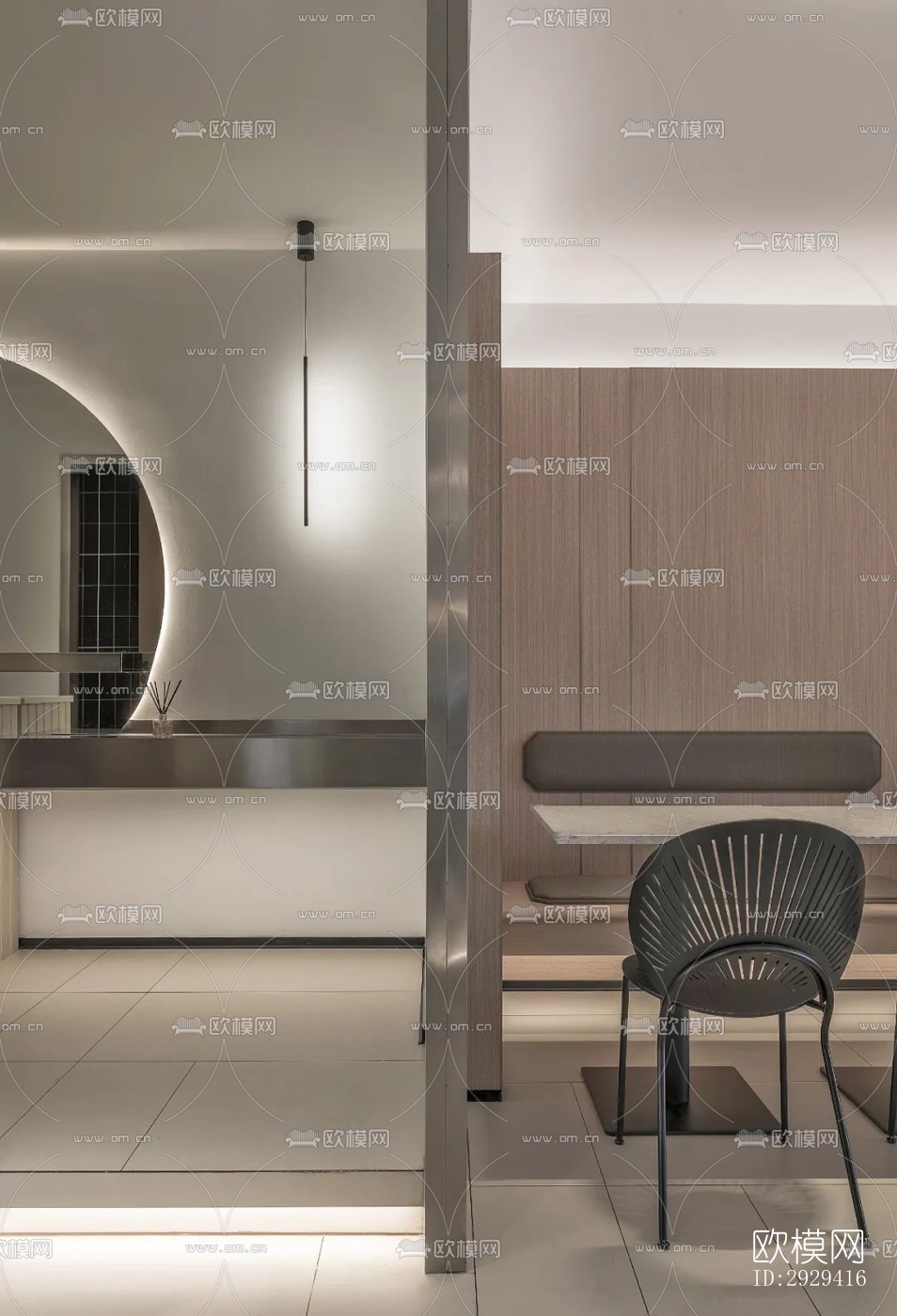 现代咖啡奶茶效果图下载（渲染图12）