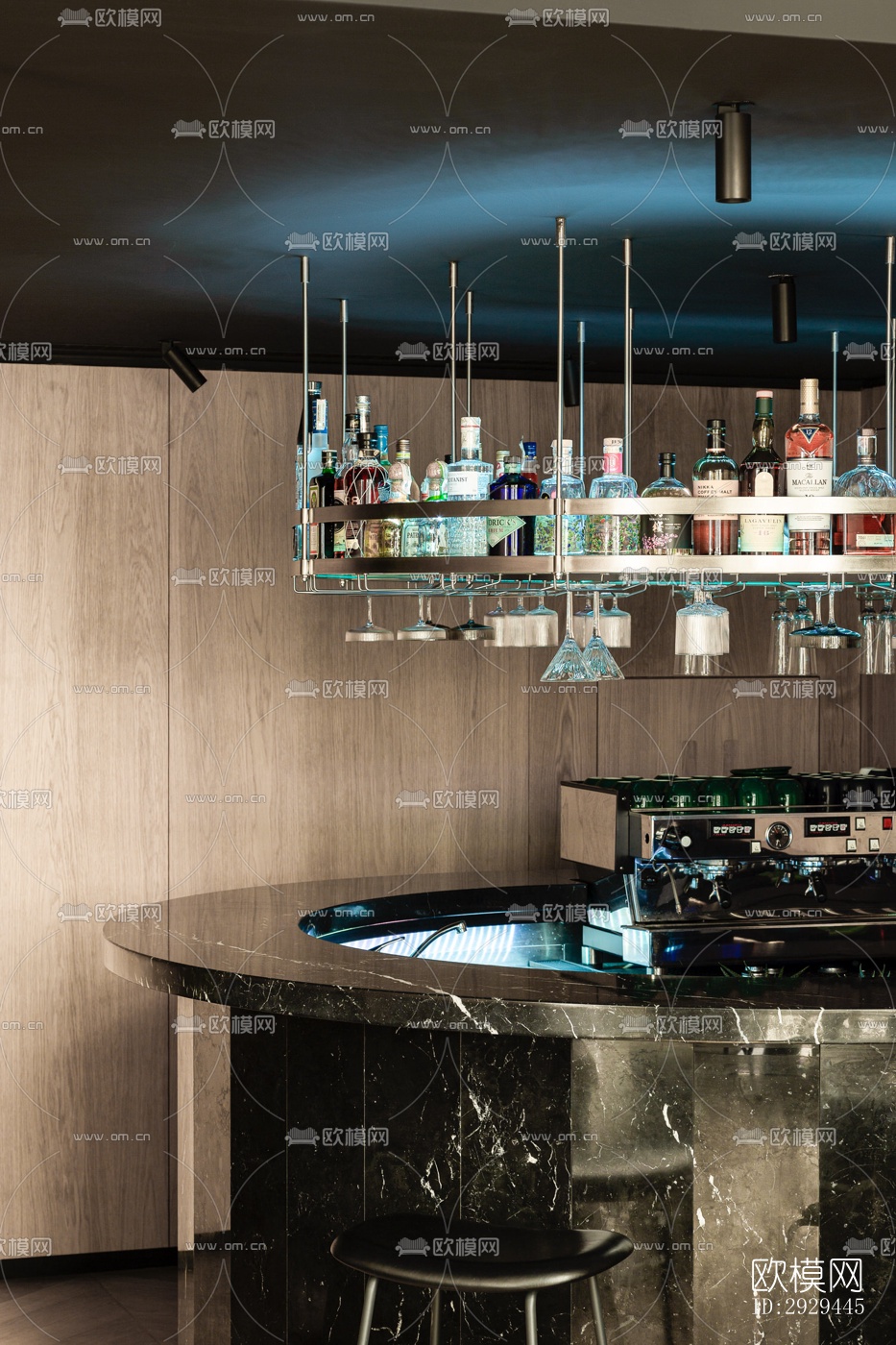 现代咖啡奶茶效果图下载（渲染图7）