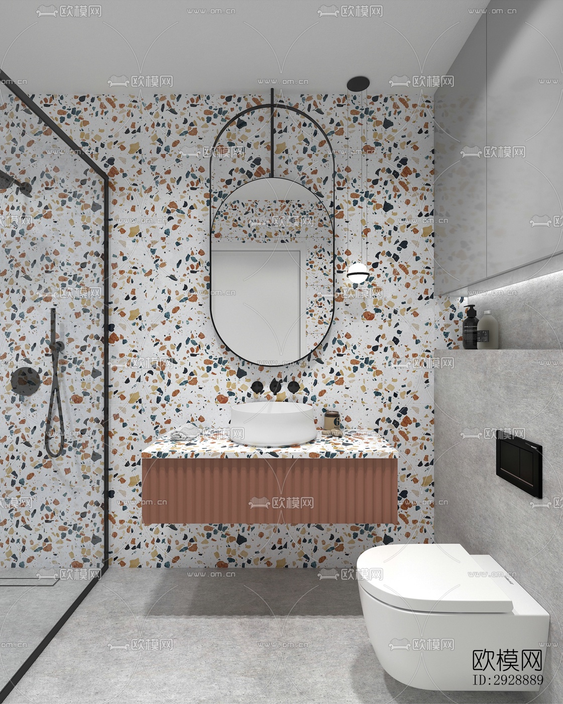 现代平层效果图下载（渲染图2）