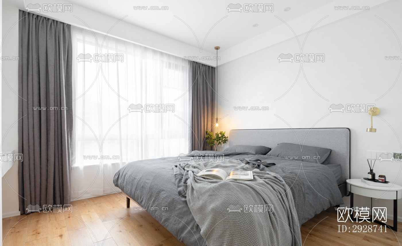 现代平层效果图下载（渲染图5）