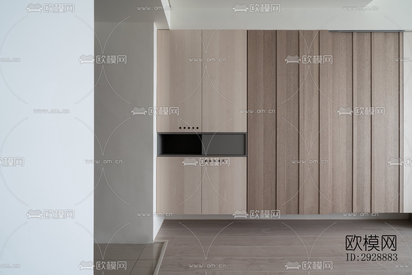 现代平层效果图下载（渲染图1）