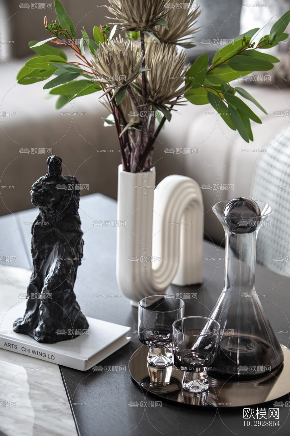 现代平层效果图下载（渲染图15）