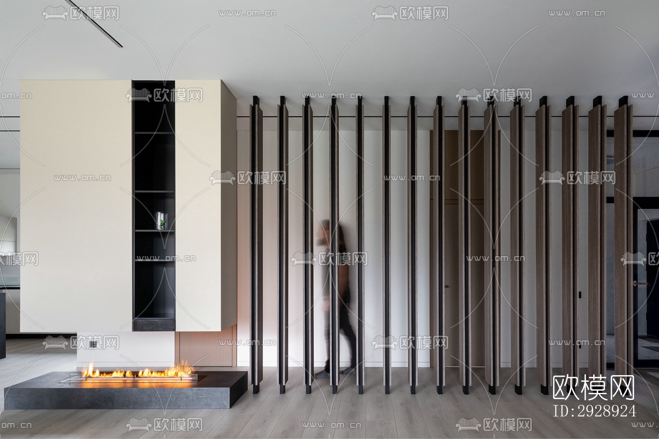 现代平层效果图下载（渲染图2）