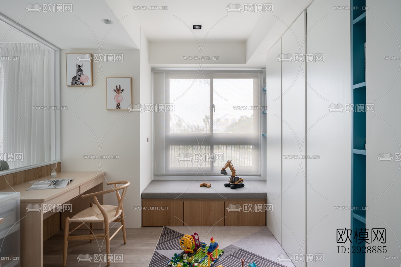 现代平层效果图下载（渲染图13）