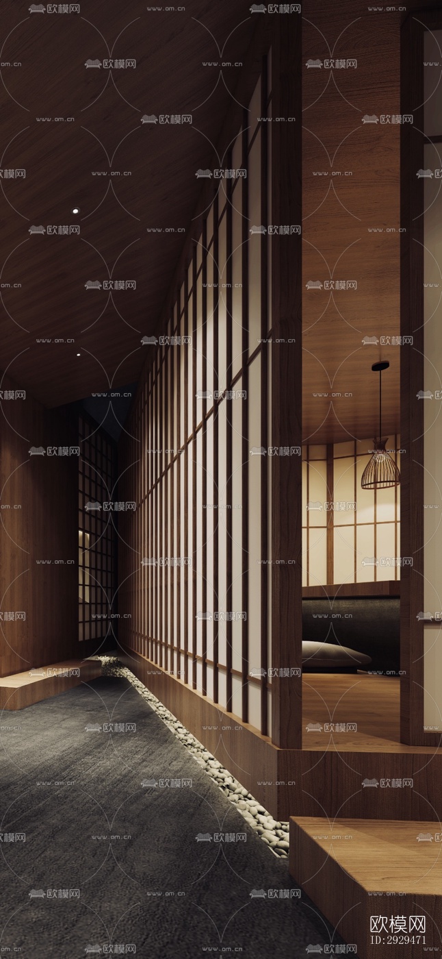 日式日韩料理效果图下载（渲染图7）