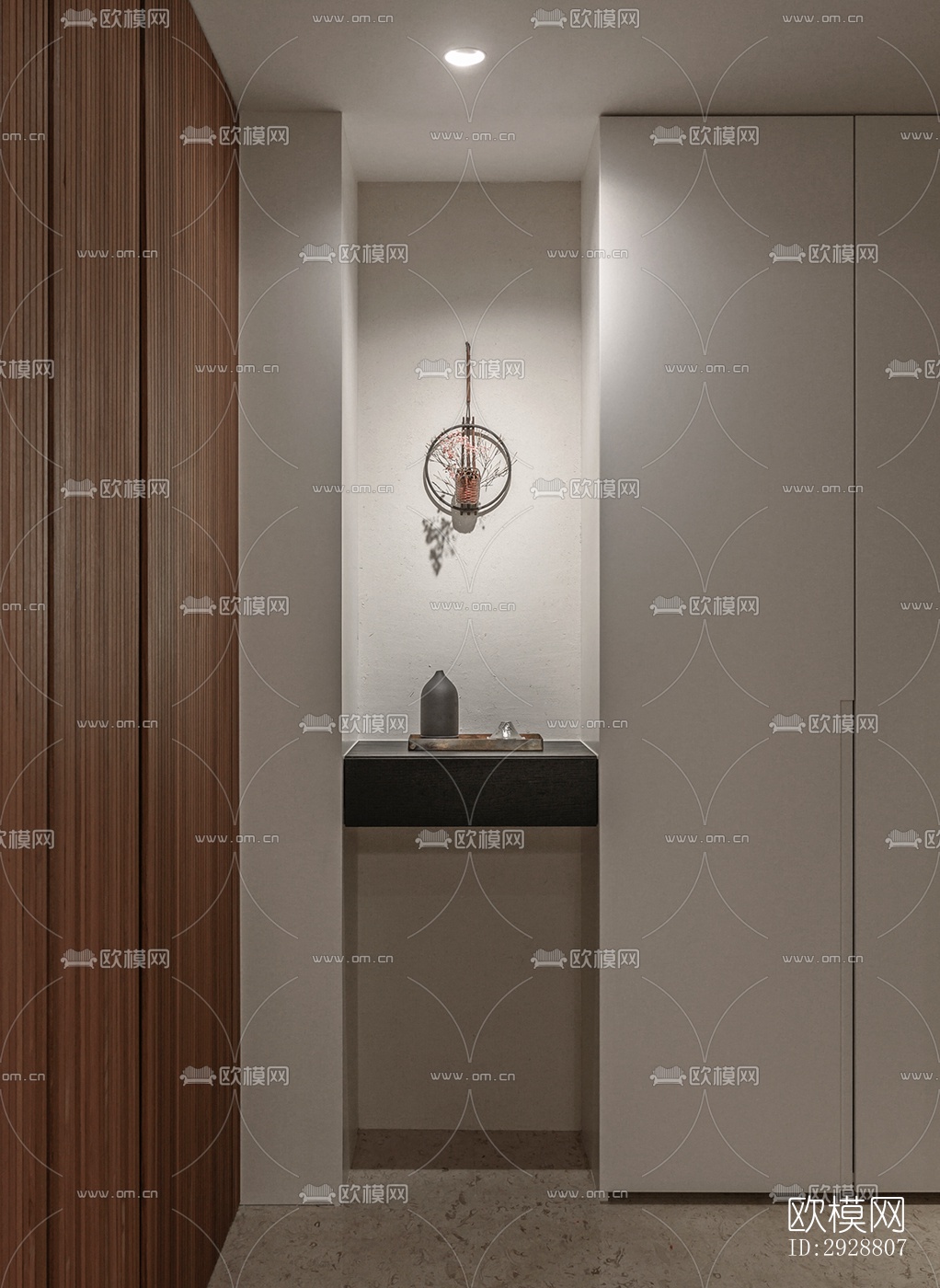 现代平层效果图下载（渲染图7）